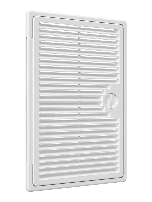 Люк-дверца Декофот ревизионная накладная 200х300мм с ручкой-задвижкой АБС бел. EVECS 2030ДФ