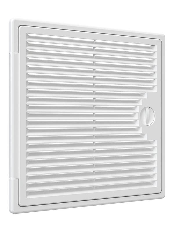 Люк-дверца Декофот ревизионная накладная 250х250мм с ручкой-задвижкой АБС бел. EVECS 2525ДФ