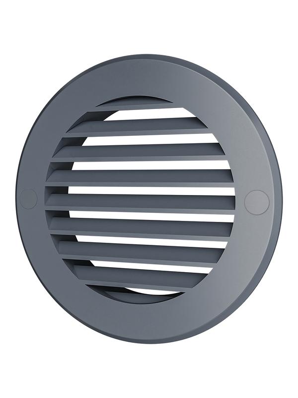 Решетка вентиляционная наружная круглая 136мм фланец 100 StreetLine сер. ERA 10РКН сер