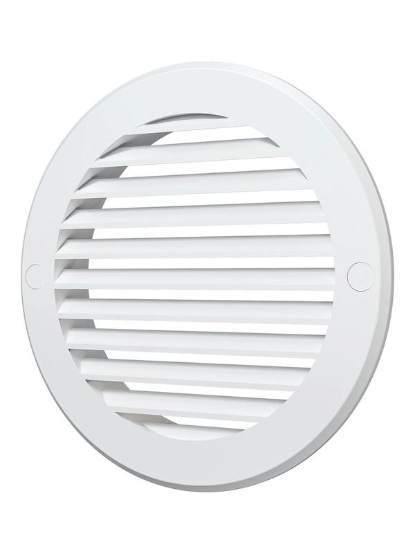 Решетка вентиляционная наружная круглая 161мм фланец 125 StreetLine бел. ERA 12РКН