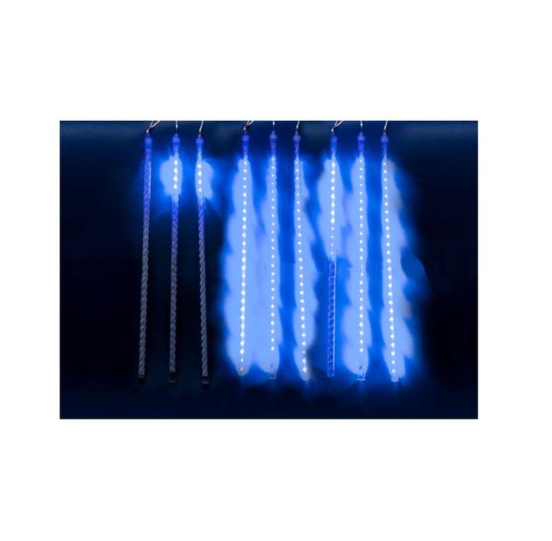 Гирлянда занавес светодиодная "Звездный дождь" ULD-E1505-336/DTK BLUE IP44 TWISTED METEOR син. с контроллером 336LED 1.5х0.5м Uniel UL-00000167