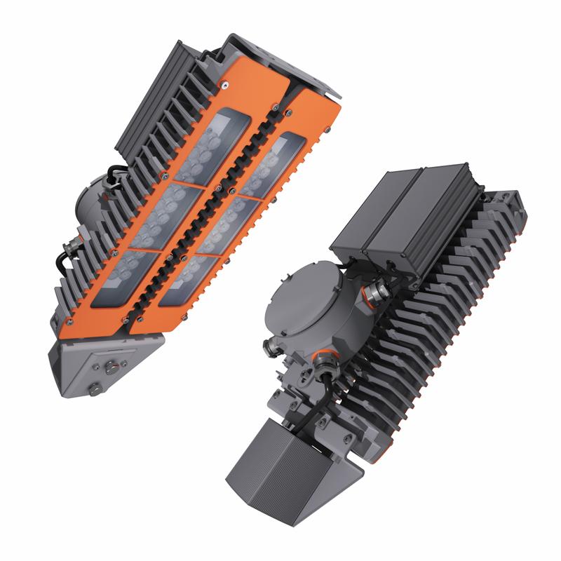 Светильник светодиодный взрывозащ. LAD LED R320-2-10G-230AC-50K Ex 110Вт 5000К IP66 13904лм 100-305В КСС типа "К" консольное крепление бел. ЛАДзавод LADLED210G230AC50KEx