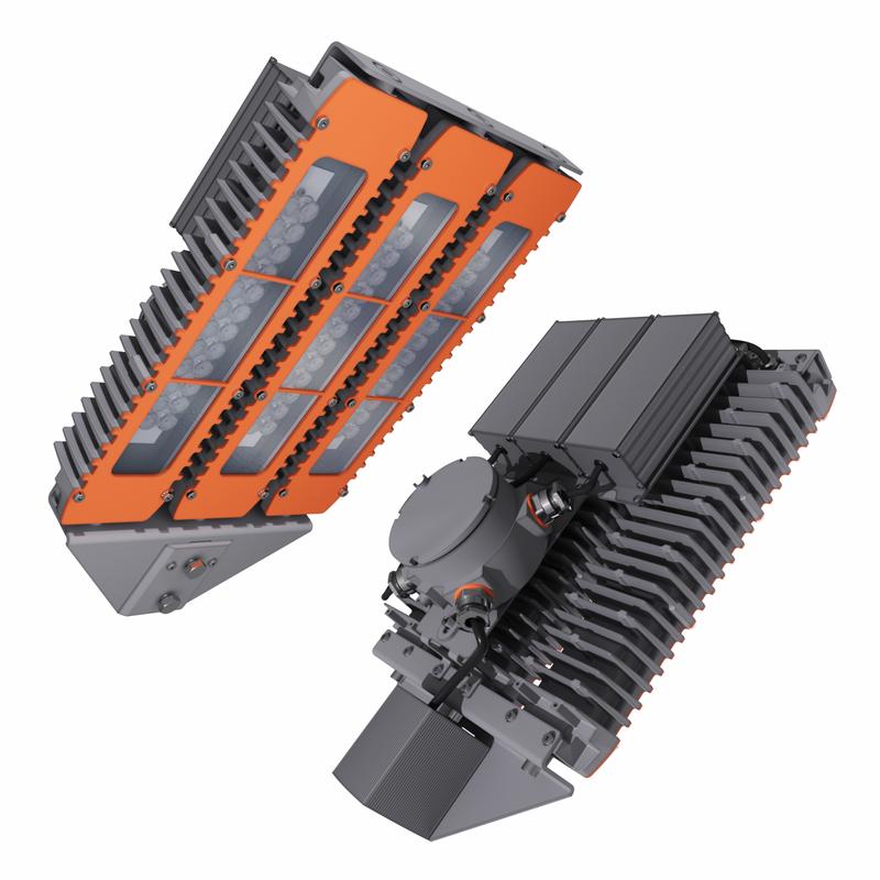 Светильник светодиодный взрывозащ. LAD LED R320-3-10G-230AC-50K Ex 165Вт 5000К IP66 20856лм 100-305В КСС типа "К" консольное крепление бел. ЛАДзавод LADLED310G230AC50KEx