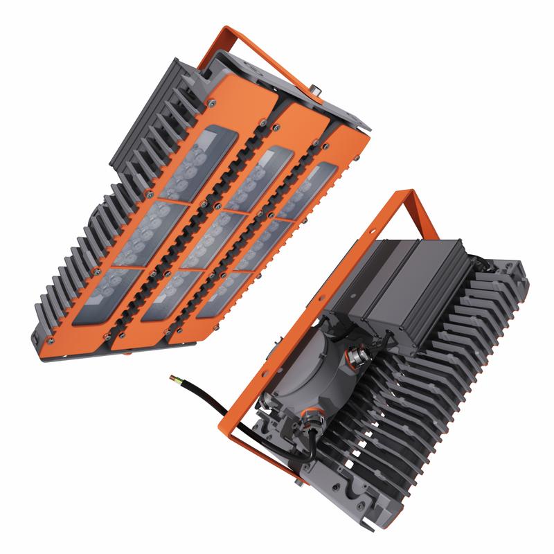 Светильник светодиодный взрывозащ. LAD LED R320-3-30G-230AC-50L Ex 165Вт 5000К IP66 19057лм 230В КСС типа "Г" крепление на лире бел. ЛАДзавод LADLED330G230AC50LEx