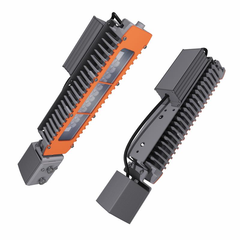 Светильник светодиодный взрывозащ. LAD LED R320-1-120G-230AC-50K Ex 55Вт 5000К IP66 6011лм 100-305В КСС типа "Д" консольное крепление бел. ЛАДзавод LADLED1LSG230AC50KEx