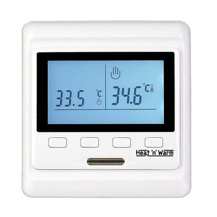 Термостат программируемый HW-500 (ST-16; RTC 51.716; R51XT; ETT-1) 3.6кВт 16А для теплых полов датчик пола; датчик воздуха бел. Grand Meyer HW-500