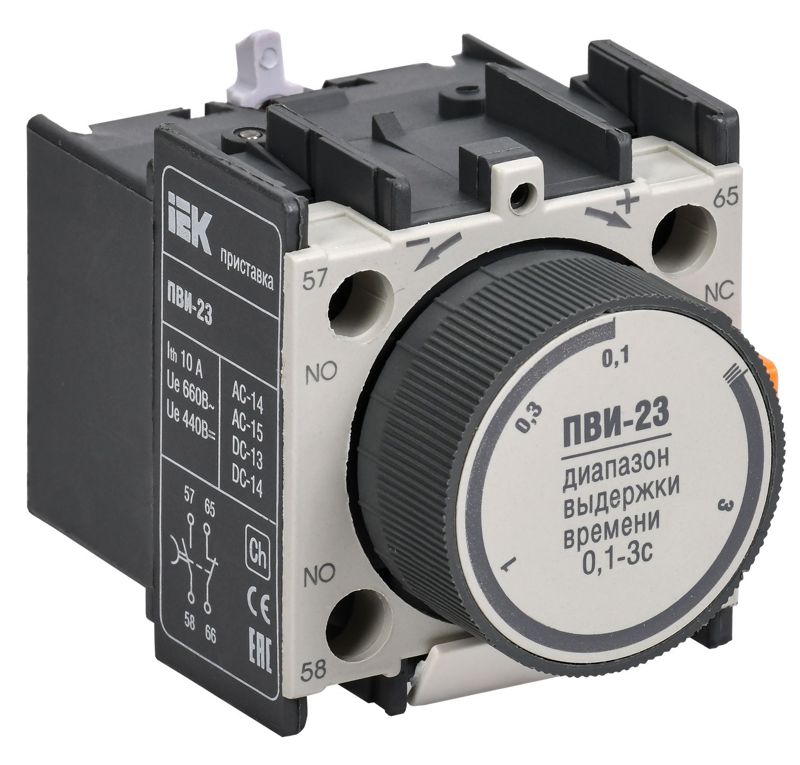 Приставка ПВИ 23 0.1-3сек 1НО+1НЗ KARAT IEK KPV20-11-3