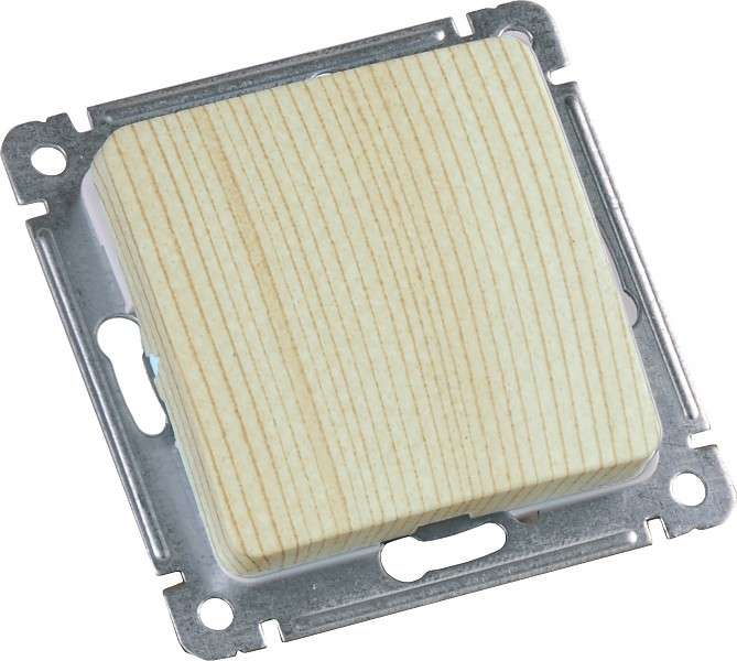 Механизм кнопки звонковой СП 1-кл 16А 250В сосна HEGEL ВС10-431-02