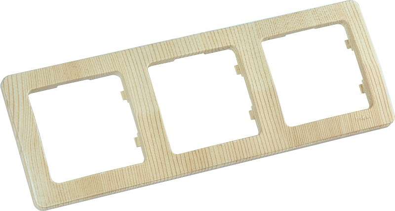 Рамка 3-м СП сосна HEGEL Р403-02