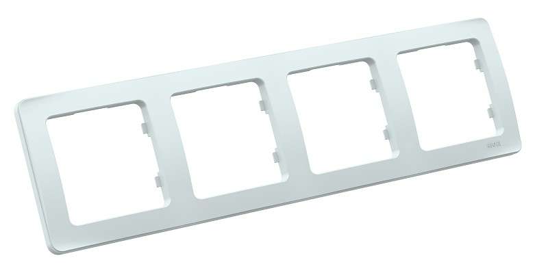 Рамка 4-м СП бел. HEGEL Р404