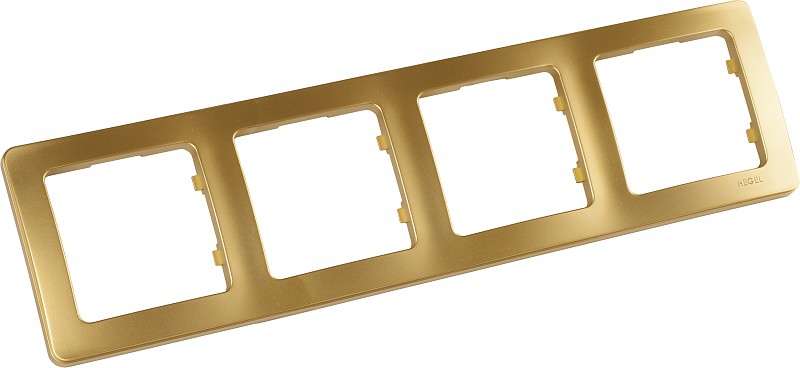 Рамка 4-м СП черн. HEGEL Р404-08