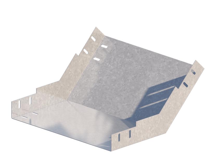 Угол для лотка внутренний 45град. 400х65 сталь 0.7мм ЛМс-45В цУТ2.5 оцинк. СОЭМИ Н0122350416