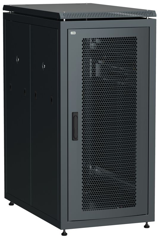 Шкаф сетевой LINEA N 19дюйм 18U 600х1000мм перфорир. двери черн. ITK LN05-18U61-PP