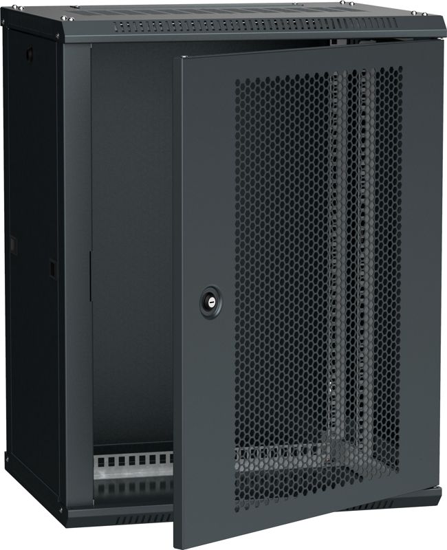 Шкаф LINEA W 12U 600х450мм перфорир. дверь RAL9005 ITK LWR5-12U64-PF