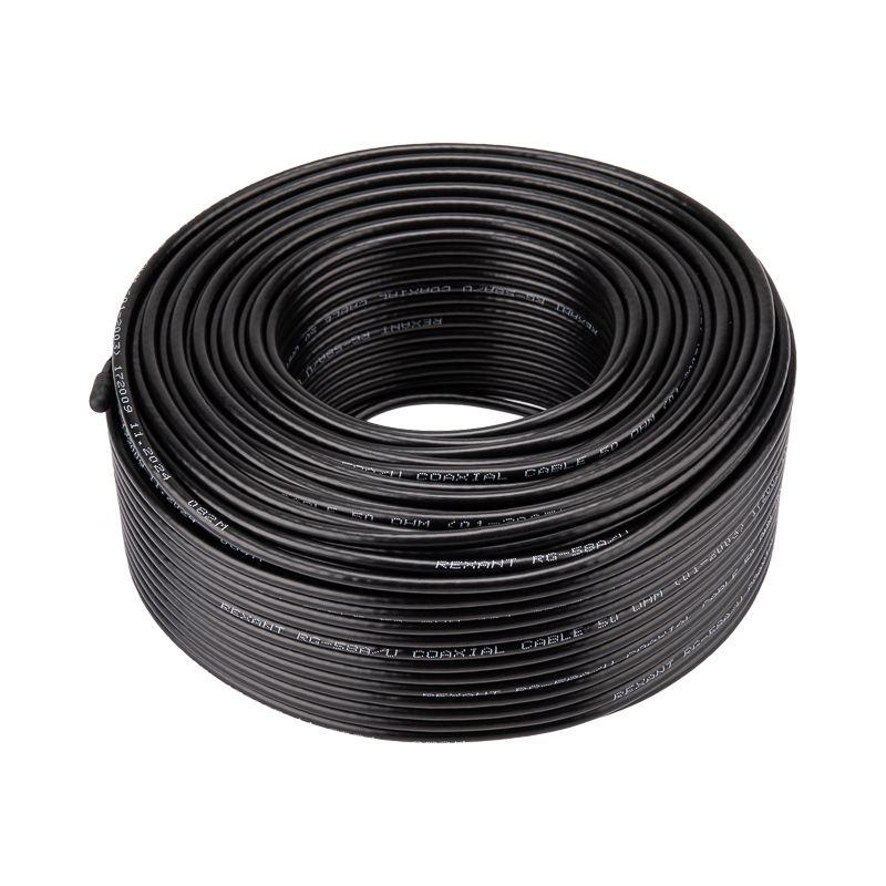 Кабель RG-58 A/U (64%) 50Ом 100м Ч (м) REXANT 01-2003