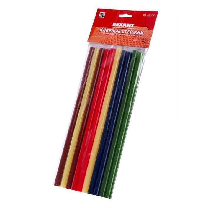 Стержень клеевой d11.3мм L270мм цветной (уп.10шт) Rexant 09-1210