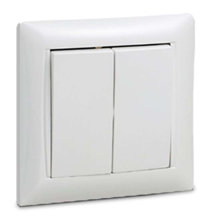 Выключатель 2-кл. СП Valenzo 6023 10А IP20 бел. ASD / IN HOME 4690612006314