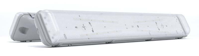 Светильник светодиодный АТ-ССО-42/40-А с аварийным блоком на 2час 40Вт/6Вт 4900лм/750лм Led 5000К 120град. IP65 Атон АТССО4240А