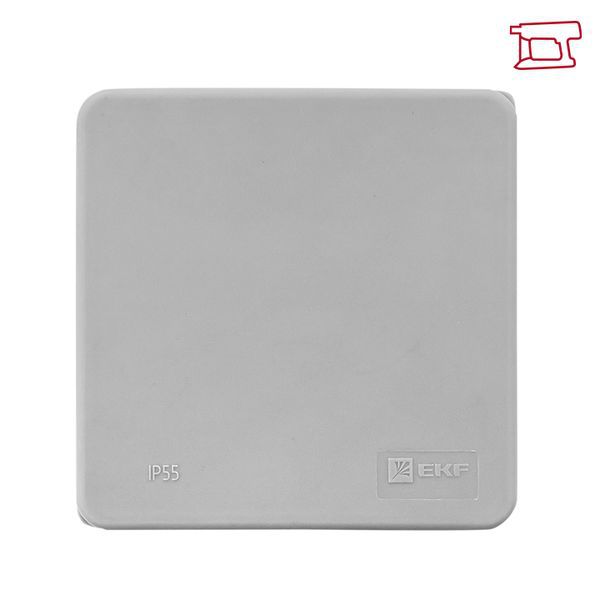 Коробка распределительная КМР-030-035 85х85х40 IP54 с крышкой для прямого монтажа без мембранных вводов сер. EKF plc-kmr-030-035