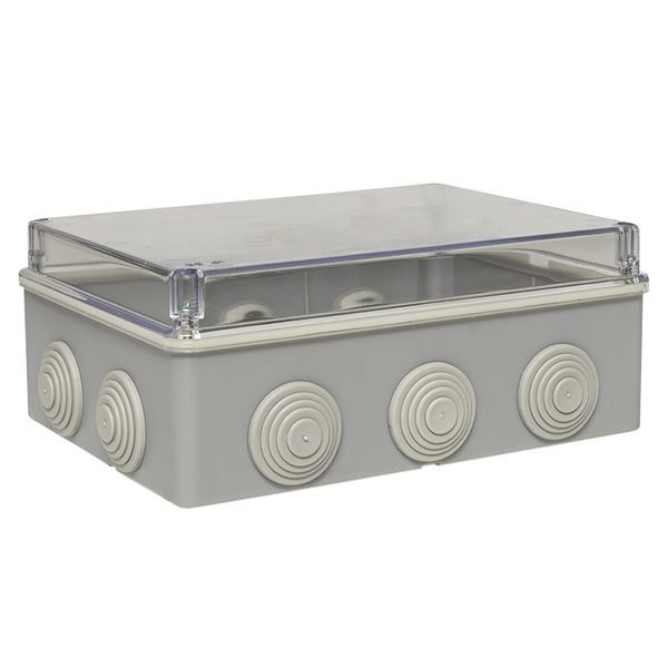 Коробка распаячная КМР-050-042пк пылевлагозащ. 190х140х70 10 мембранных вводов уплот. шнур прозр. крышка PROxima EKF plc-kmr-050-042pk