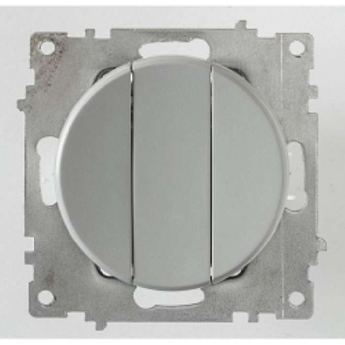 Выключатель 3-кл. СП Florence 10А IP20 механизм сер. (1E31901302) OneKeyElectro 2172849