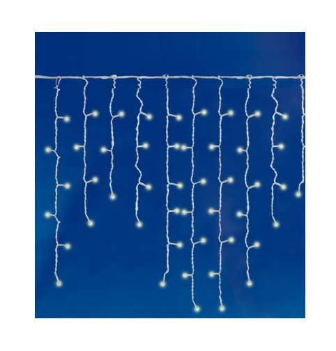 Гирлянда "Бахрома" ULD-B3010-200/TWK WHITE IP67 с эффектом мерцания 3м соединяемая 200LED бел. свет провод бел. TM Uniel UL-00001366
