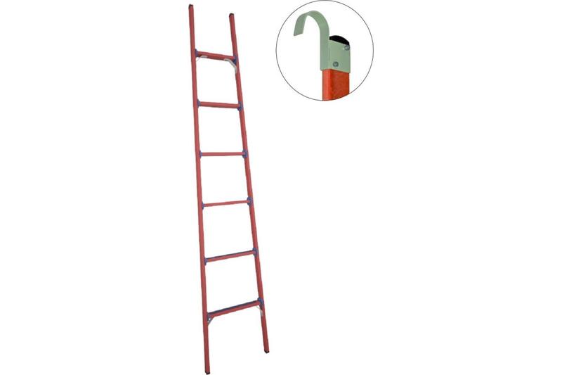 Лестница приставная диэлектрическая ЛСПД-2.5 К крюки стеклопластик. Антиток Д471543