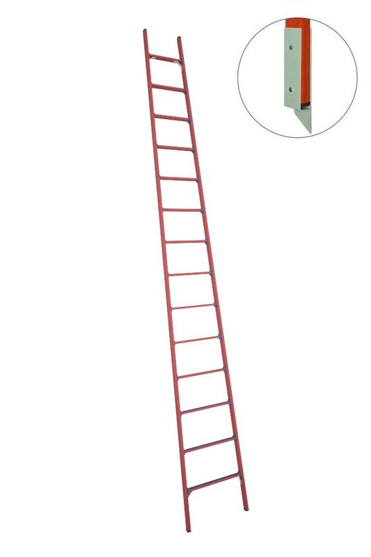 Лестница приставная диэлектрическая ЛСПД-5.0 Евро МГ стеклопластик. Антиток Д471572