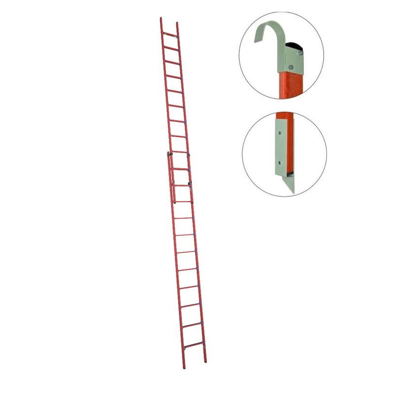 Лестница приставная диэлектрическая ЛСПРД-7.0 Евро Мг К раздвижная стеклопластик. Антиток Д471580