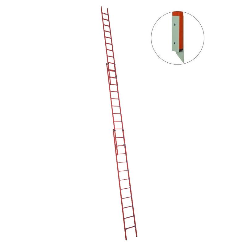 Лестница приставная диэлектрическая ЛСПРД-9.0 Евро МГ раздвижная стеклопластик. Антиток Д471582