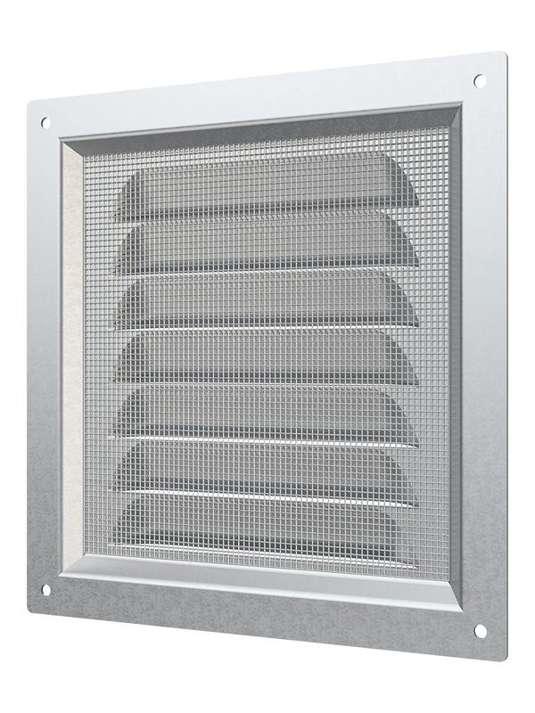 Решетка вентиляционная вытяжная стальная с оцинк. покрытием 150х150мм ERA 1515МЦ