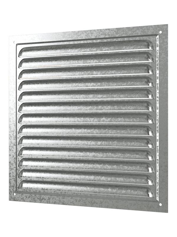 Решетка вентиляционная вытяжная стальная с оцинк. покрытием 200х200мм ERA 2020МЦ