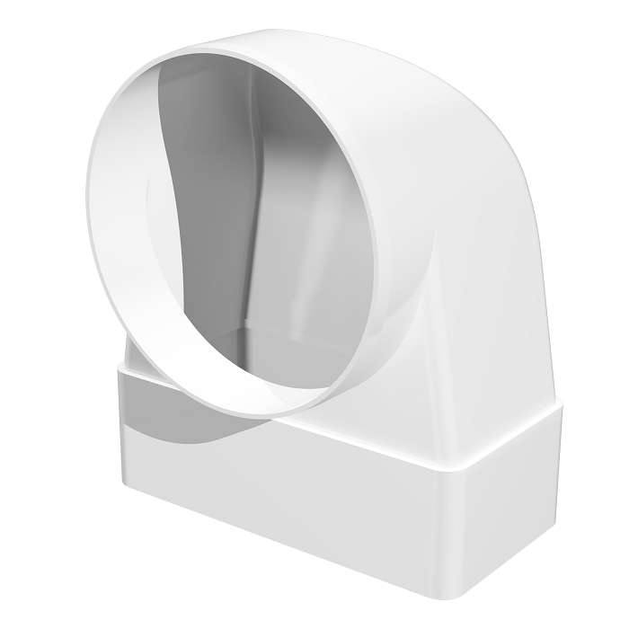 Переходник СККП d160 90град. 60х204 пластик ERA 620СК16КП