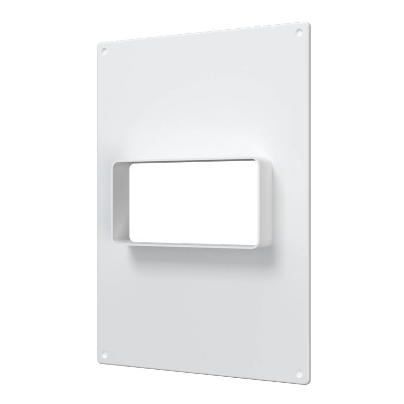 Площадка торцевая горизонтальная пластиковая 180х250мм фланец 60х120мм ERA 612ПТГ