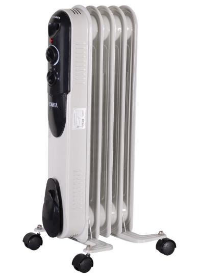 Радиатор масляный 5 секц. 1000Вт ОМПТ- 5Н Ресанта 67/3/2