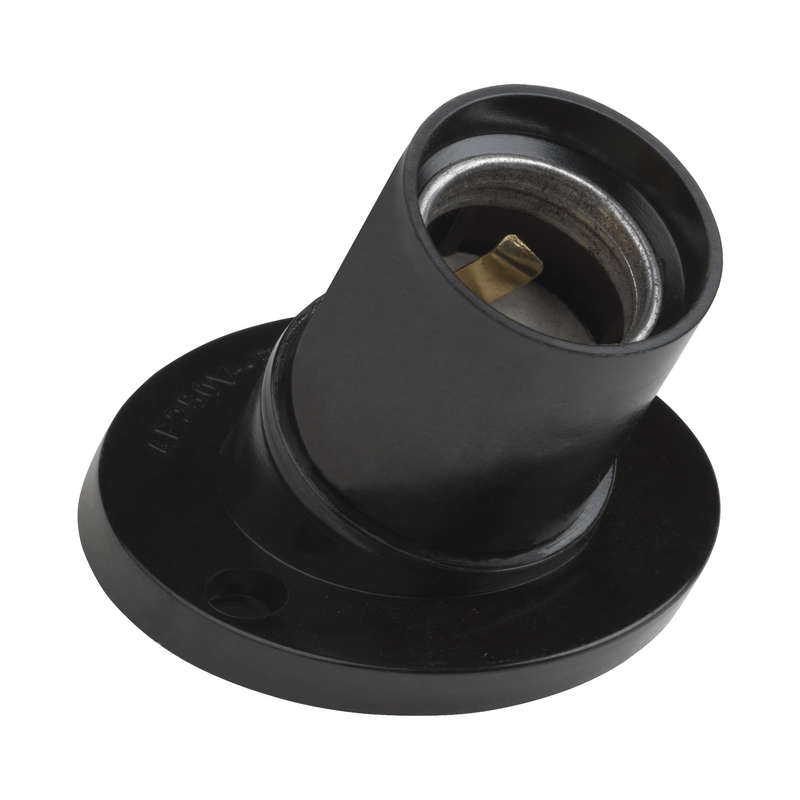 Патрон настенный ULH-02-E27W-Bakelite E27 косое основание карболит. Uniel 11021