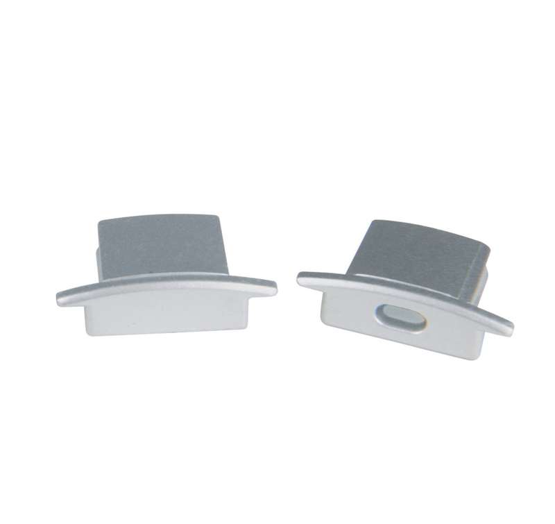 Набор аксессуаров UFE-N01 SILVER B POLYBAG для алюм. профиля заглушки 4шт пластик серебр. Uniel UL-00000620