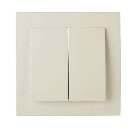 Выключатель 2-кл. СП Пилот бел. БЕЛТИЗ VS56-232-Б