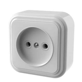 Розетка 1-м ОП Викинг без заземл. бел. БЕЛТИЗ RA16-131-Б