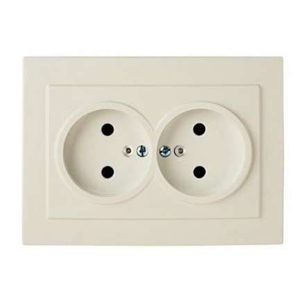 Розетка 2-м СП Пилот без заземл. бел. БЕЛТИЗ RS16-237-Б