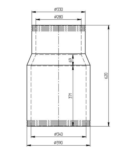 Покрышка керамическая для электрофильтров П 620/340 УХЛ2 (СЗВИ) СЗВИ ЦБ-00003854