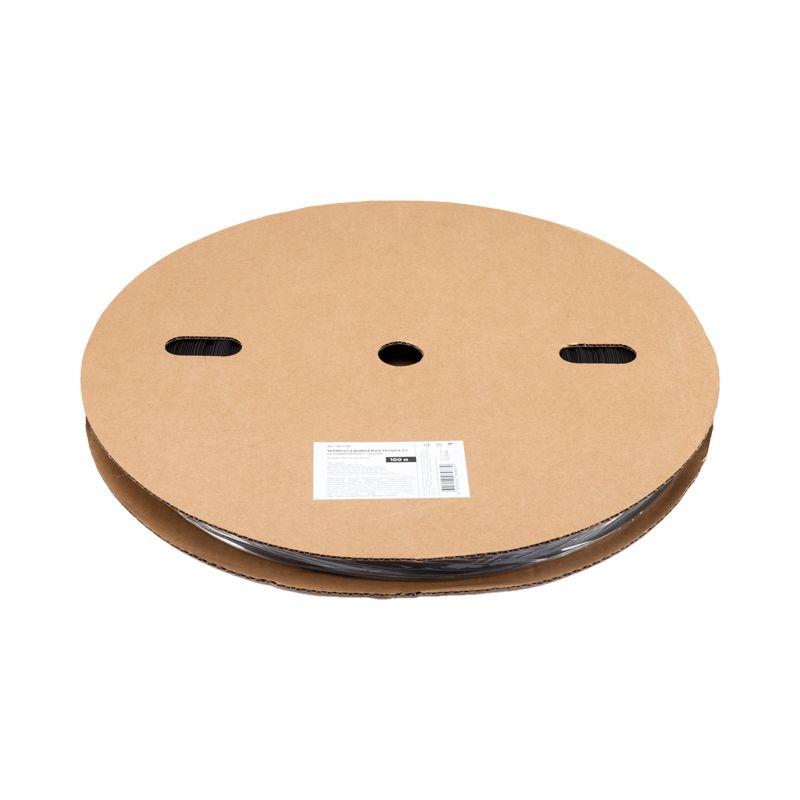 Трубка термоусадочная ТУТ нг 15.0/7.5 черн. (уп.100м) Rexant 49-1506