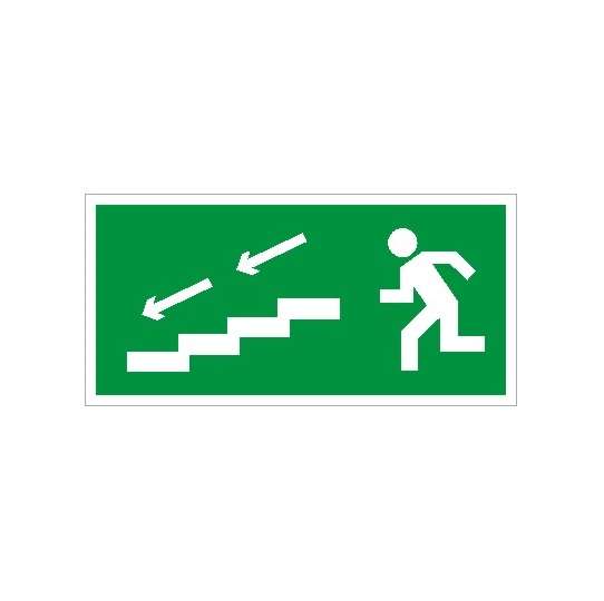 Пиктограмма "По лестнице вниз налево" ПЭУ 005 250х115 SIRAH СТ 2502001890