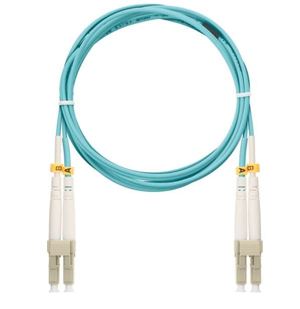 Патч-корд NMF-PC2M3C2-LCU-LCU-001 волоконно-оптический соед. многомод. 50/125мкм стандарта ОМ3 LC/UPC-LC/UPC двойн. LSZH нг(В)-HFLTx 2мм аква 1м NIKOMAX NMF-PC2M3C2-LCU-LCU-001