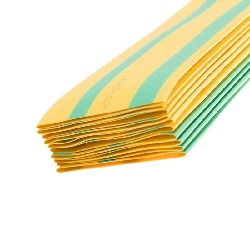 Трубка термоусадочная ТУТ нг 50.0/25.0 желт./зел. 1м Rexant 25-0007