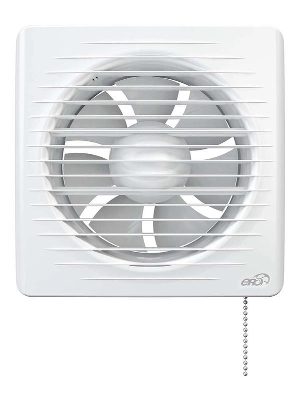 Вентилятор вытяжной осевой D150 с антимоскит. сеткой шнур. тягов. выключателем ERA 6-02