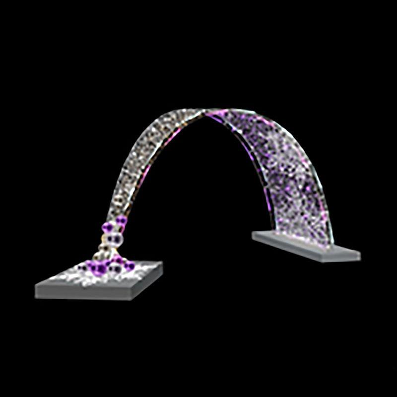 Арка декоративная "Падающая снежинка" 300см 501-430