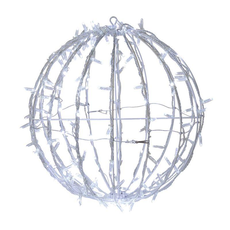 Фигура светодиодная "Шар" d50см 200LED бел. 16Вт 230В IP65 эффект мерцания провод ПВХ Neon-Night 501-613