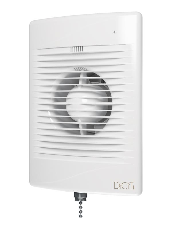 Вентилятор вытяжной осевой с индикацией работы и тяговым выключателем D 100 ERA STANDARD 4-02