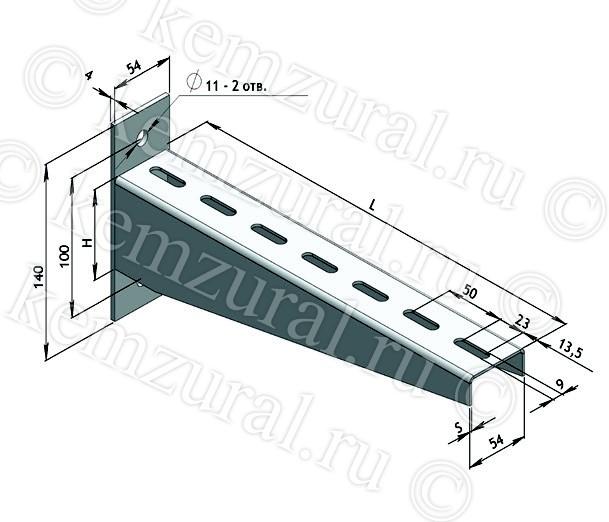 Консоль кабельная КСЗ-240-2.5 цУТ1.5 гор.цинк КЭМЗ 471 542407 19